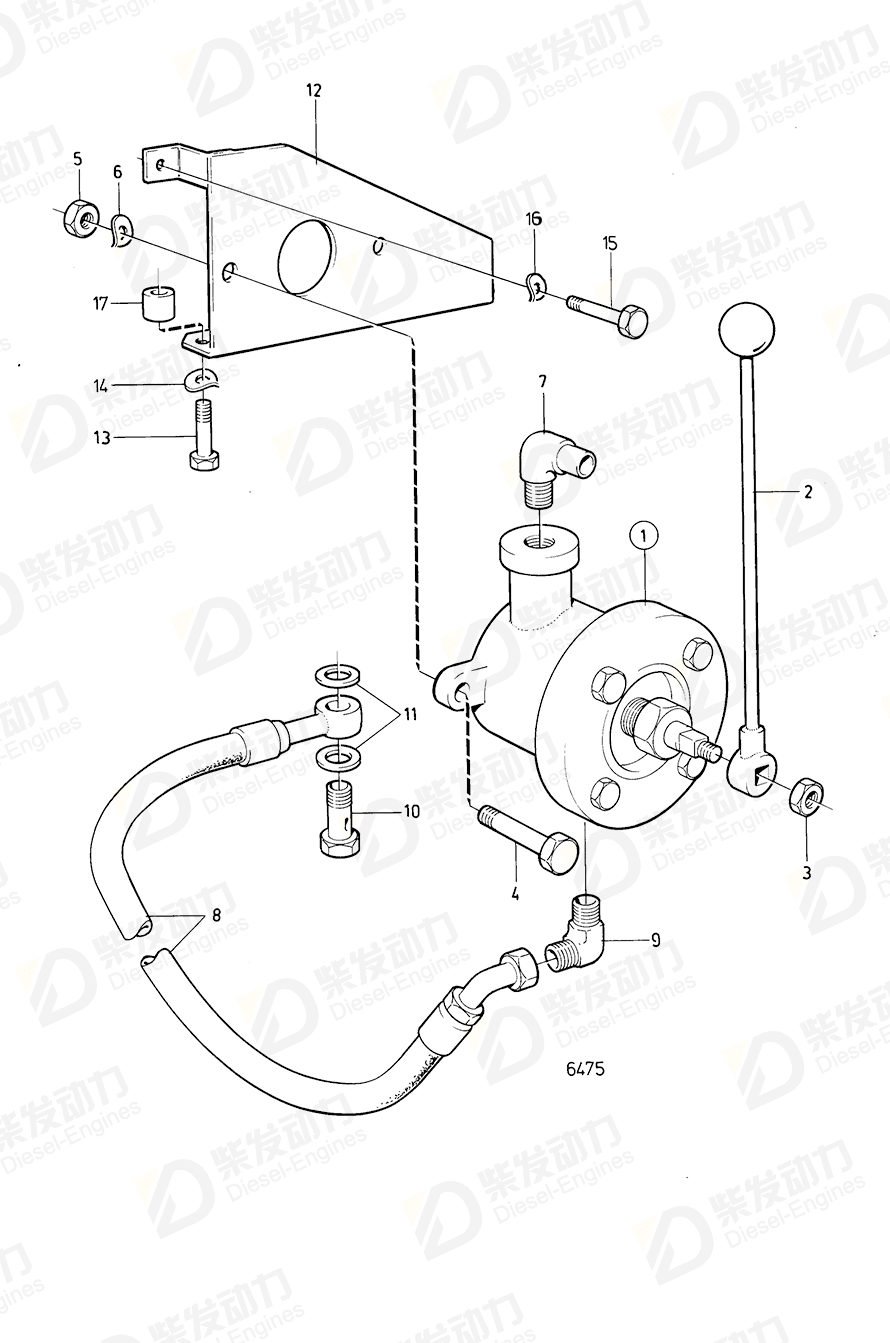 VOLVO Hexagon screw 955559 Drawing